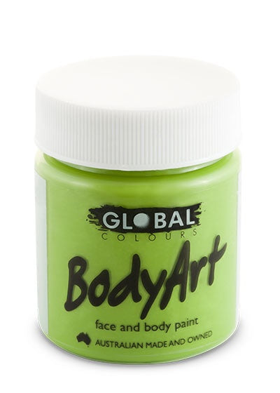 Lime Green Face Paint (Light) - 45Ml Tub